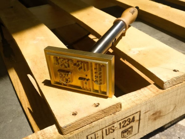 Electric Branding Iron on a Pallet