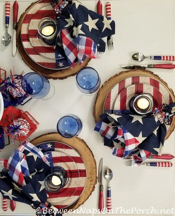 American-themed dinnerware